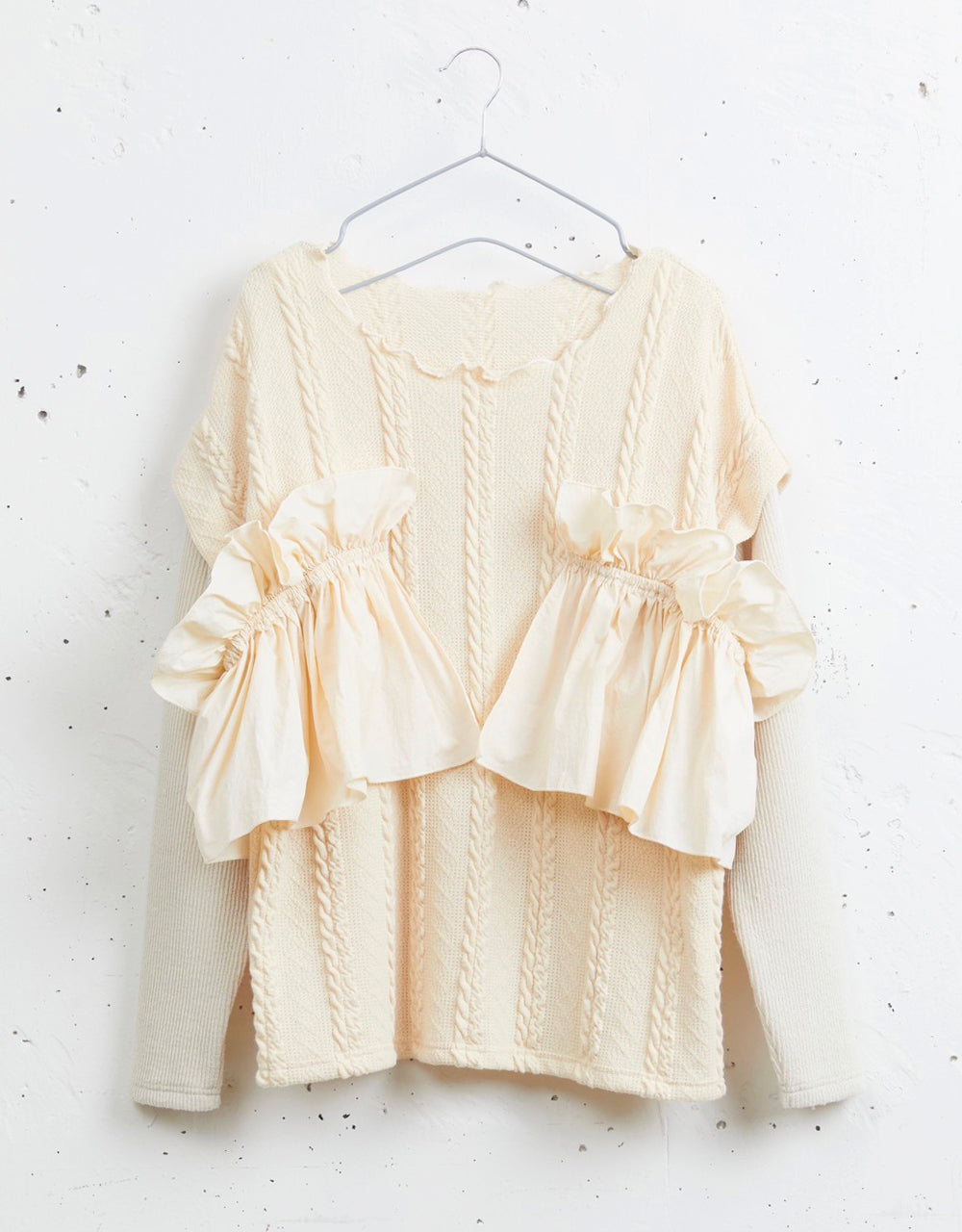 SI20V006 Ground Layer frill knit tops