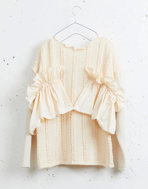 SI20V006 Ground Layer frill knit tops