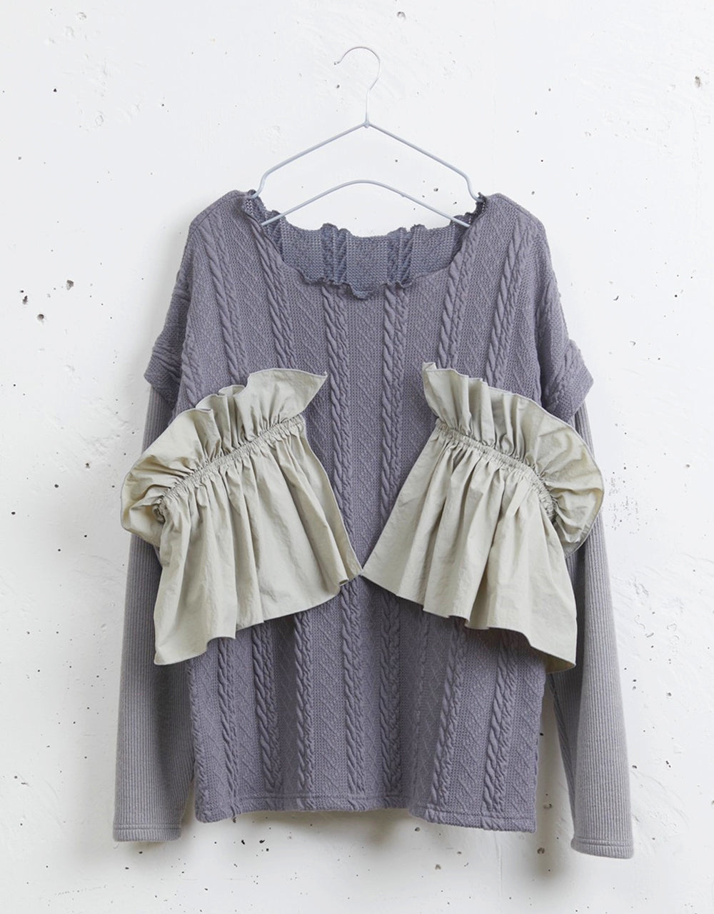 SI20V006 Ground Layer frill knit tops