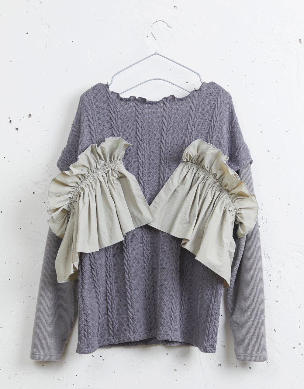 SI20V006 Ground Layer frill knit tops