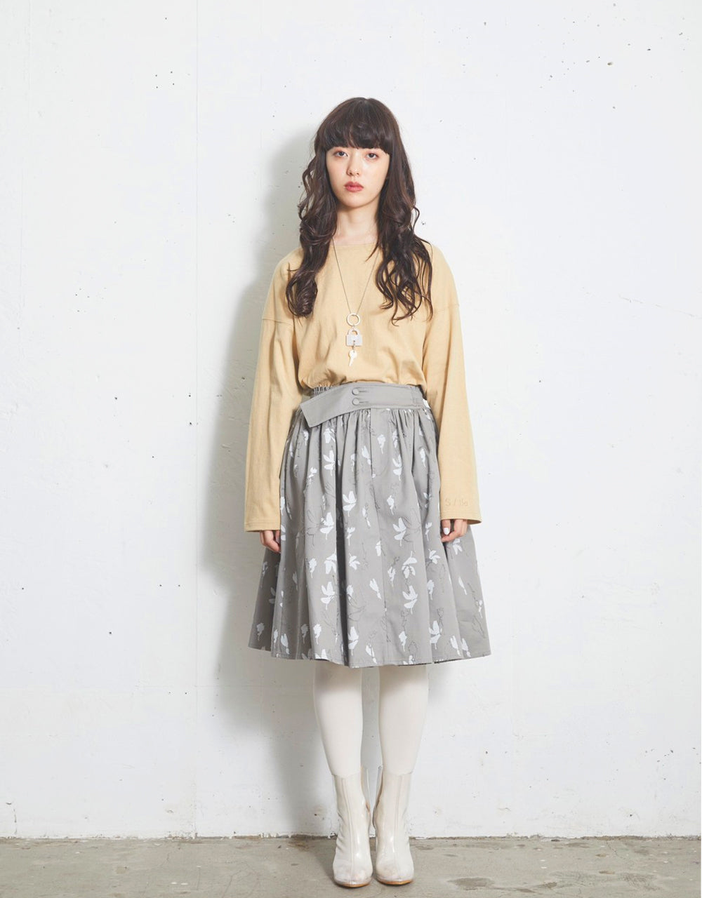 SI21V0018 Flower Shadow  Skirt