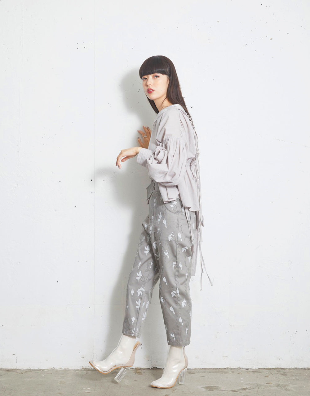 SI21V0019 Flower Shadow  Pants